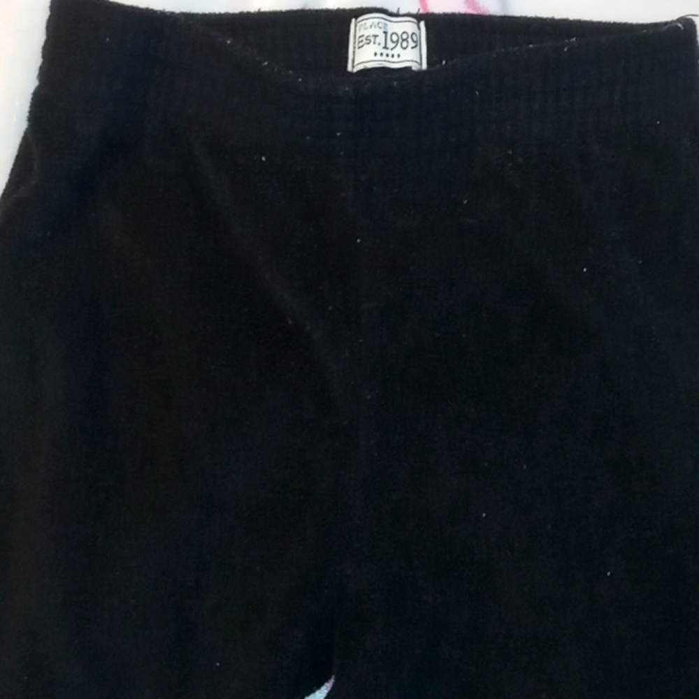 Children's place girls black fleece pants